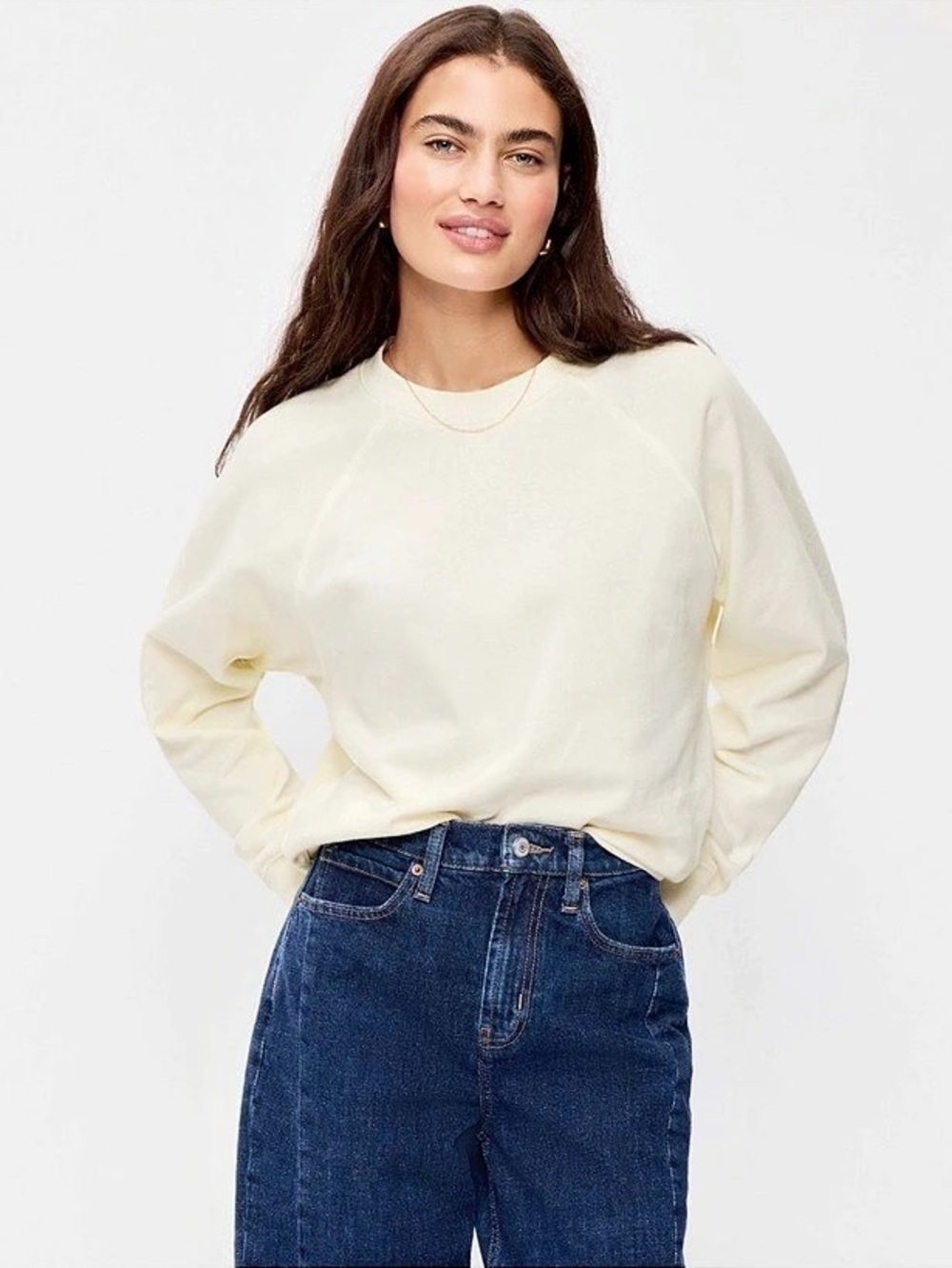 Oversized Raglan Sweatshirt